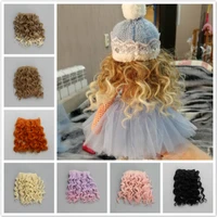 1pcs 15100cm tresses screw curly hair extensions for all dolls diy hair wigs heat resistant fiber hair wefts accessories toys
