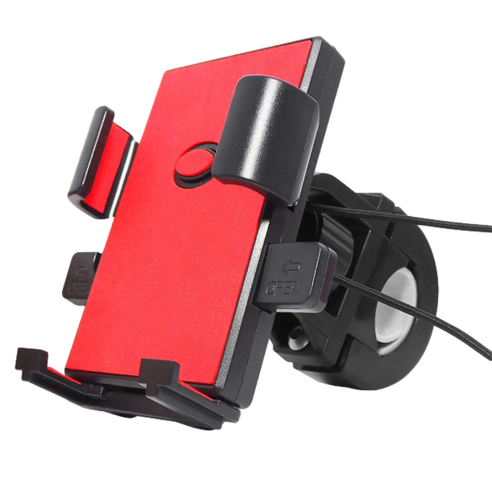

Bicycle Mobile Phone Holder 360 Degree Rotating Non-slip Metal Navigation Bracket Cycling Fixed Bracket