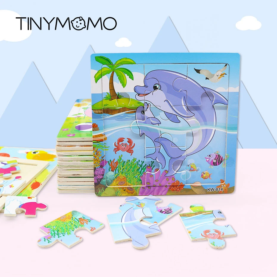 Деревянная головоломка интеллект детская игрушка Танграм для детей детские