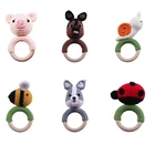 1 шт., детский деревянный Прорезыватель для зубов