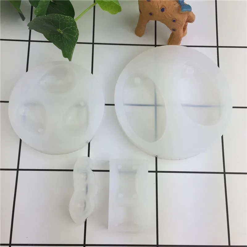 DIY горох и вода в форме капель силиконовая форма для брелоков с отверстием