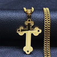 catholic cross stainless%c2%a0steel%c2%a0long necklace for%c2%a0menwomen necklaces pendants%c2%a0religious jewelry collar acero inoxidable n2295s05