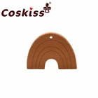 Деревянные игрушки Coskiss из бука, Прорезыватель для зубов для изготовления радужных погремушек, деревянный Прорезыватель для зубов для новорожденных