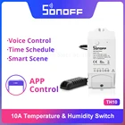 Itead Sonoff TH10 10A Wifi умный дистанционный переключатель управления с поддержкой датчика контроля температуры и влажности работает с Alexa IFTTT