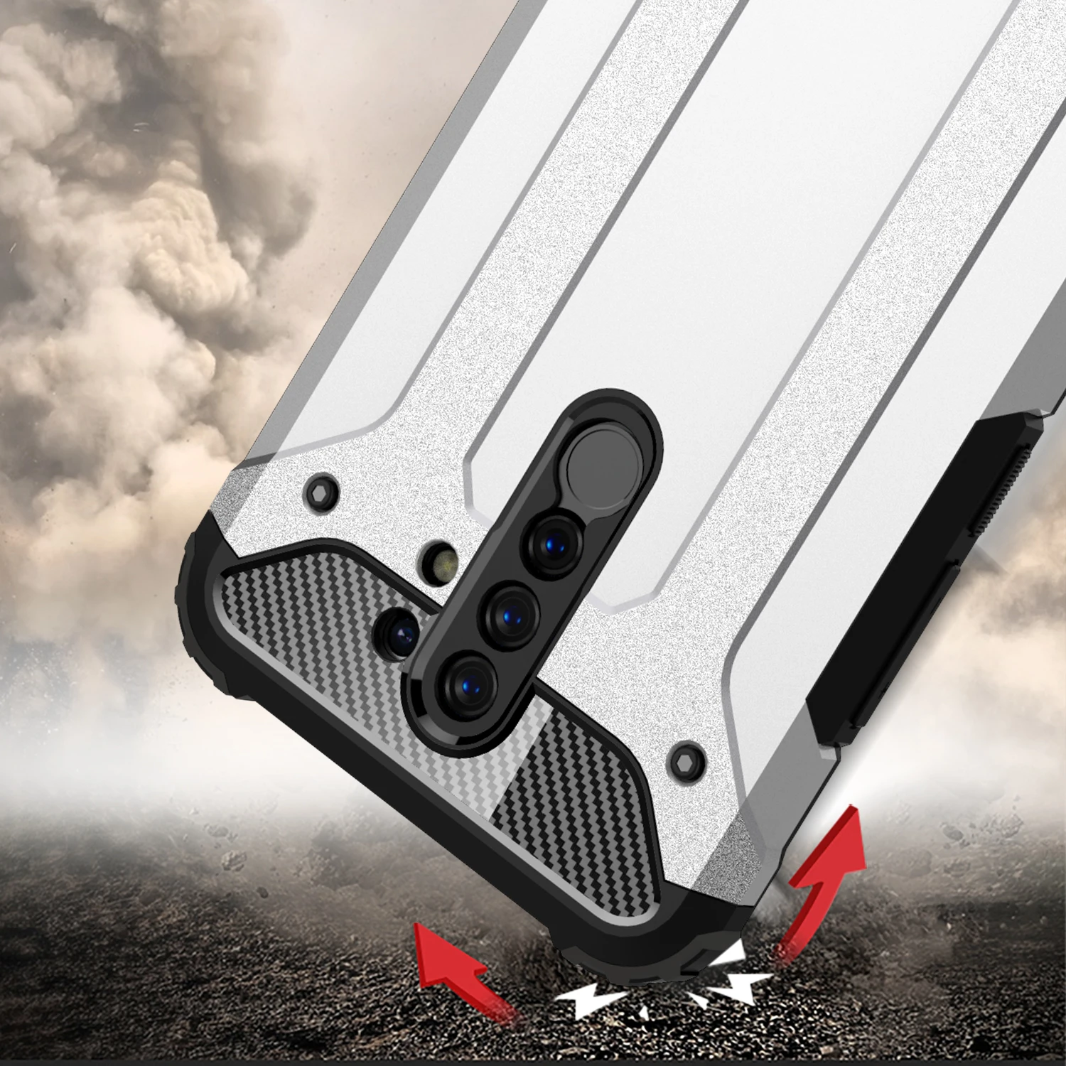 phone case for xiaomi redmi poco f1 note 4 6 7 6a 4x 5 7a k20 9t pro plus heavy protection shockproof rugged armor pc case cover free global shipping