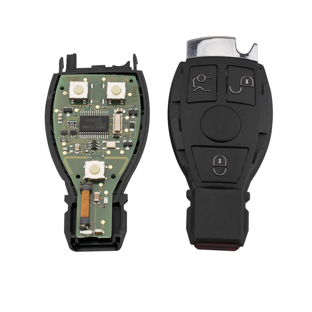 KEYYOU 433 МГц чехол для дистанционного ключа от машины 2 3 кнопки с умным передатчиком