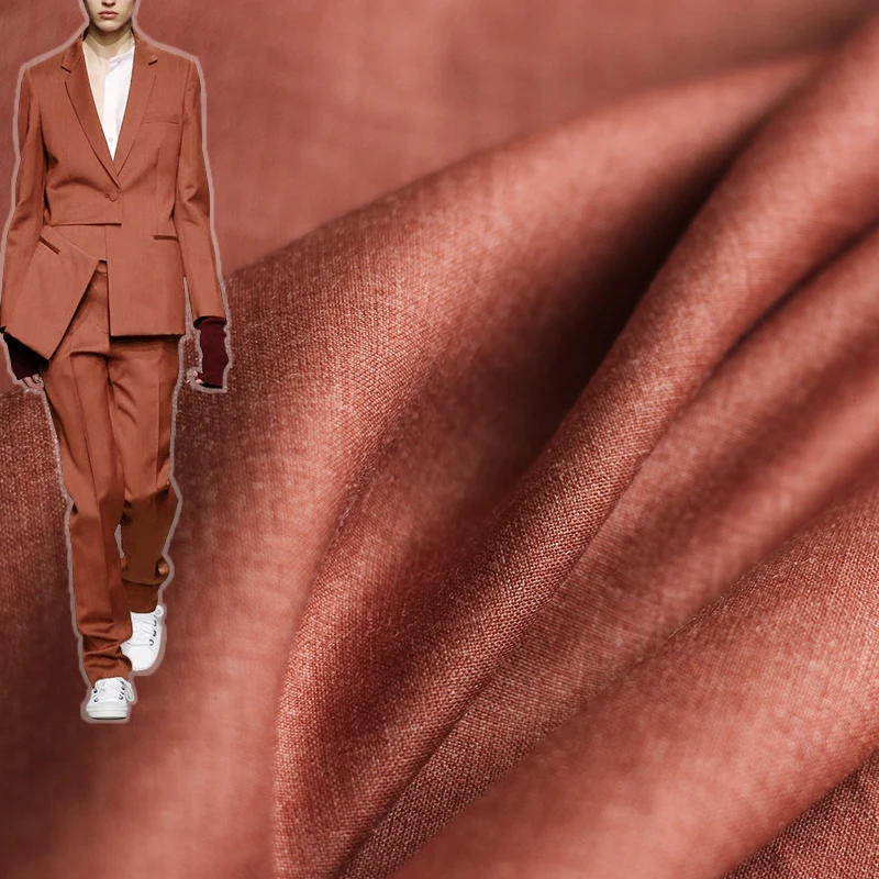 

Красная малиновая темно-красная пряжа, окрашенная шерстяная ткань, материал для одежды, женские костюмы, пальто, швейная ткань «сделай сам», бесплатная доставка