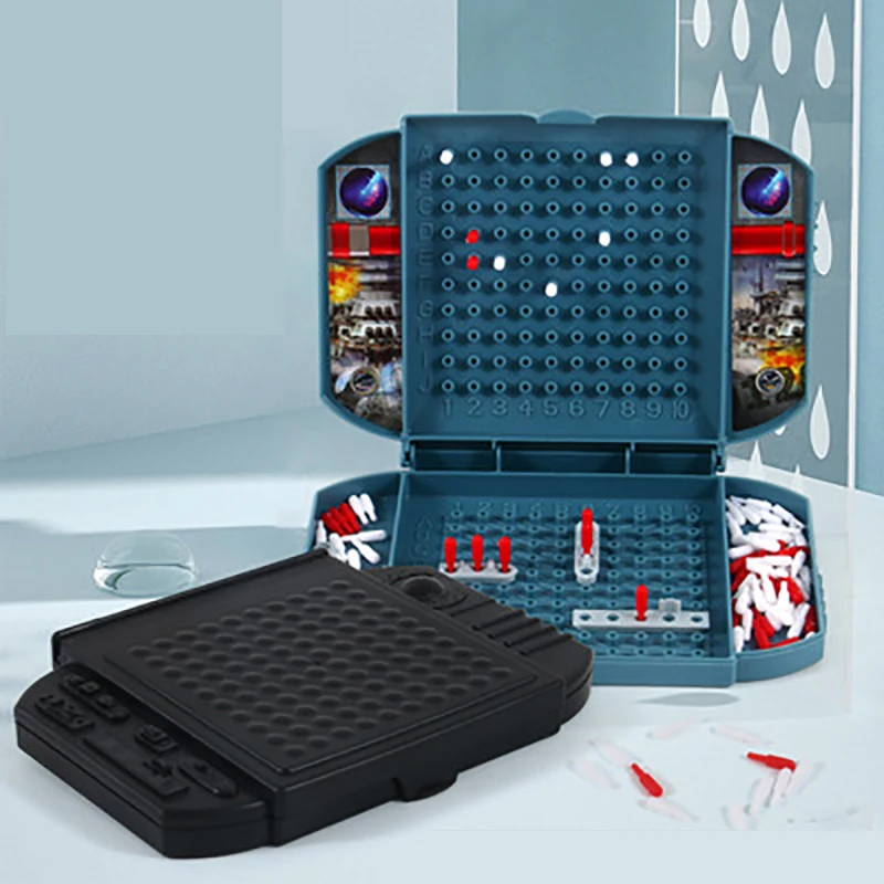 

Warship Classic Naval Battle Strategy Board Game Classic Puzzle Board Game Color Box Packaging Interactive Toys Table Games