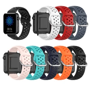 sport silicone band for xiaomi mi watch 18mm silicone strap bracelet for xiaomi mi band new band xiaomi smartwatch pin buckle free global shipping