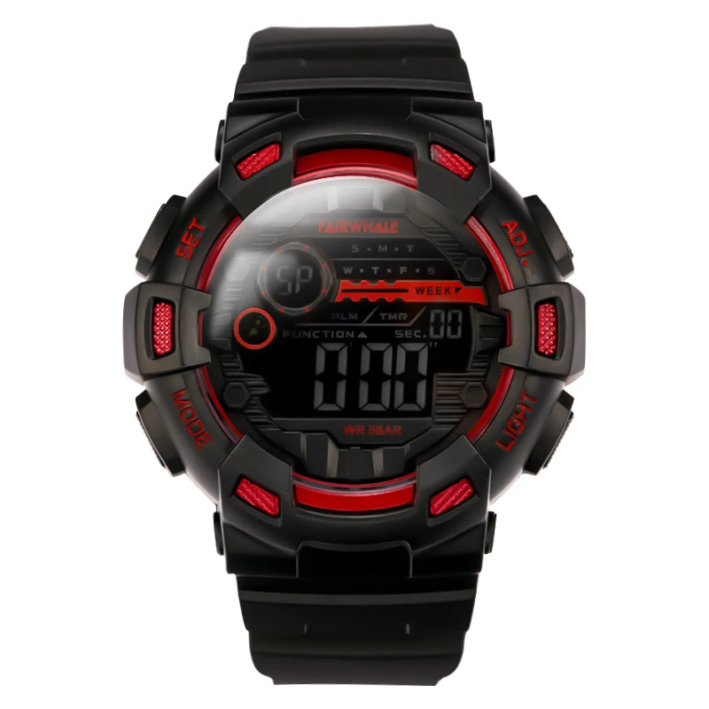 

Fairwhale Hot Selling Digital Military Army Stylish Electronic Men Watch Clock Men's Clock Sport Digital Waterproof Wrist Watch