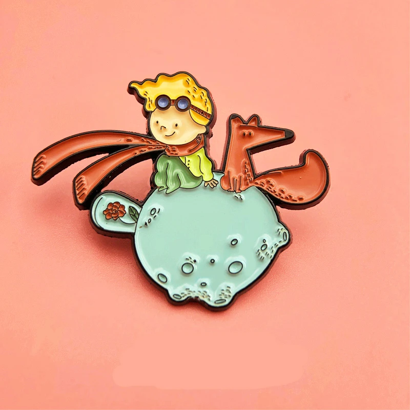 Le Petit Prince маленькая принцесса эмалированная брошь на булавке значок лацкан броши