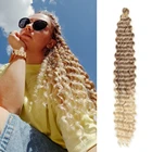 Волосы для вязания крючком, 22-30 дюймов, Freetress, синтетические, Омбре, плетеные волосы для наращивания, низкотемпературные волосы Alibaby