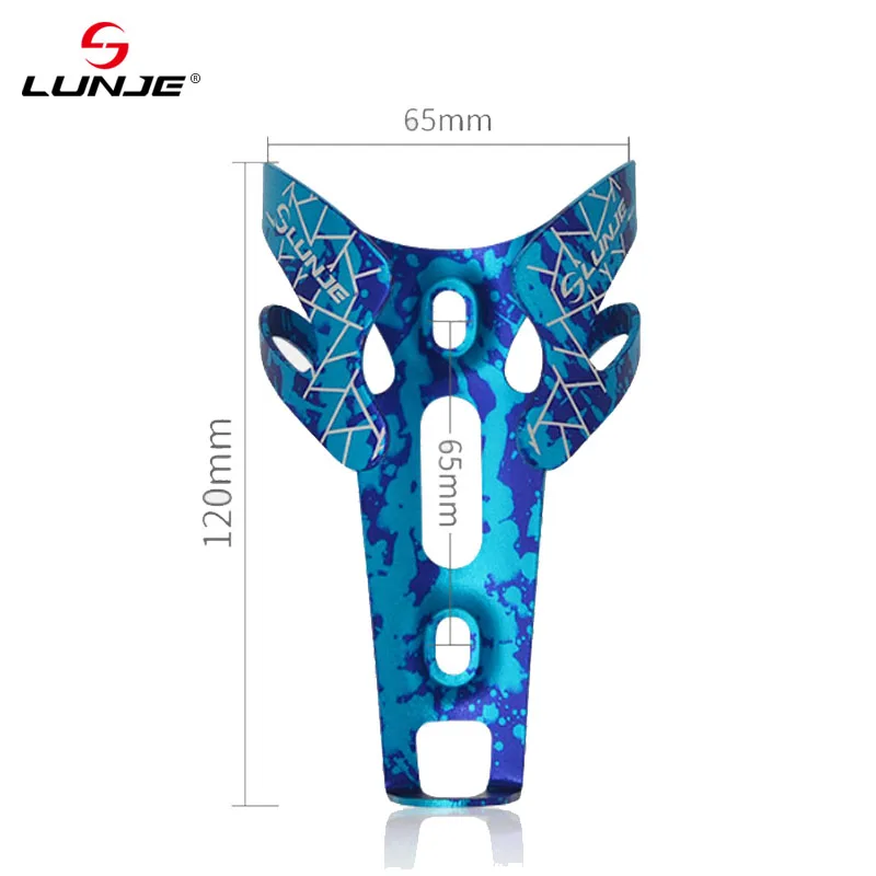 

LUNJE Lightweight 30g Cycling Water Bottle Holder Colorful Kettle Holder Bracket Folding MTB Road Bike Bicycle Cage With Screws