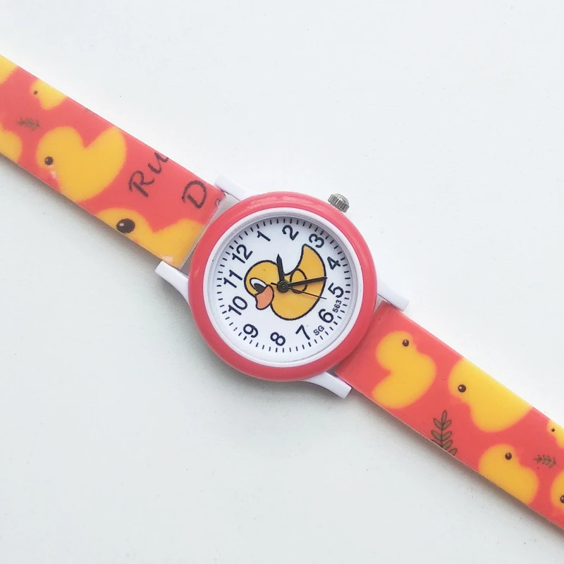 Часы наручные Little yellow duck Детские брендовые Роскошные водонепроницаемые