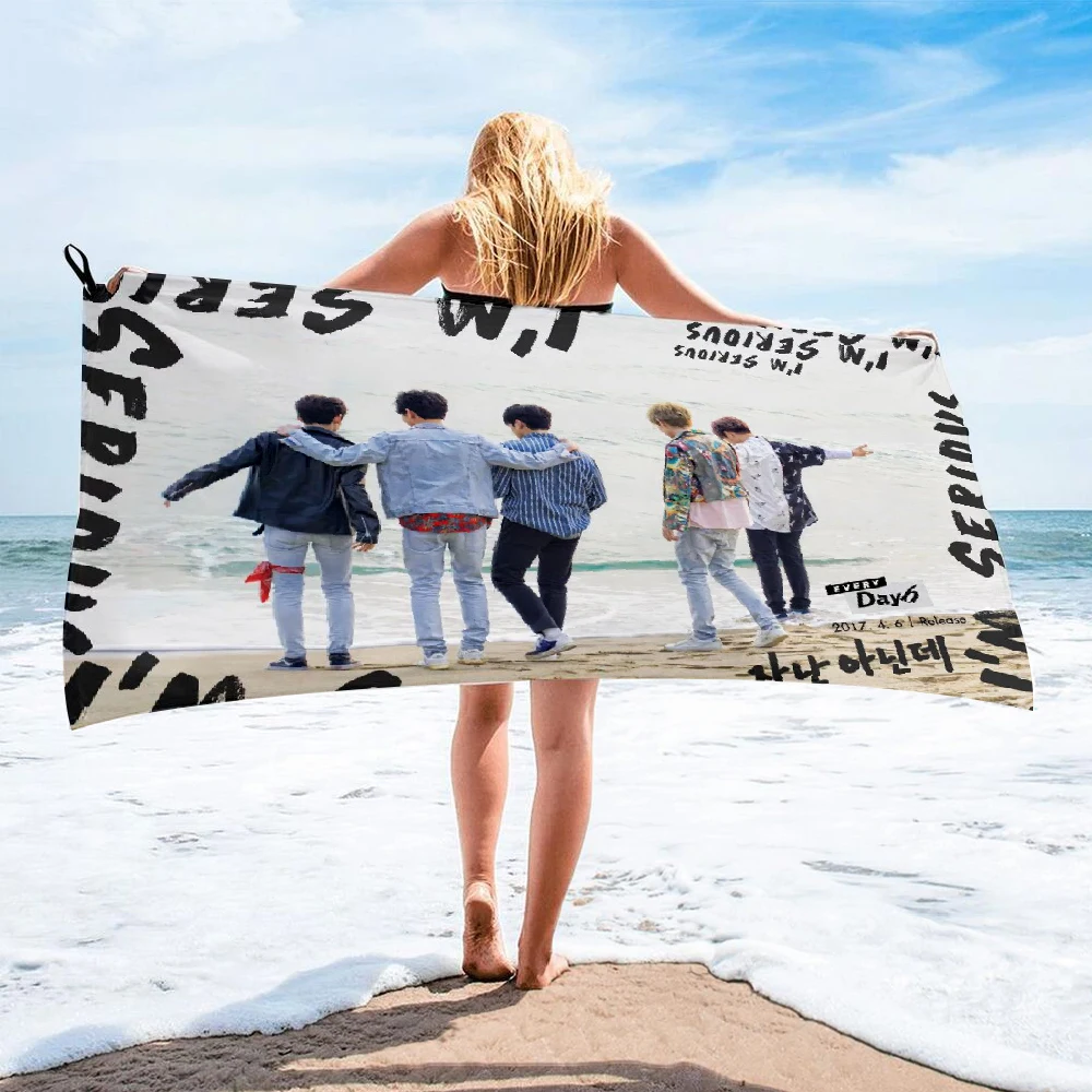 Банное полотенце из микрофибры kpop day6 пляжное женская шелковая длинная юбка с