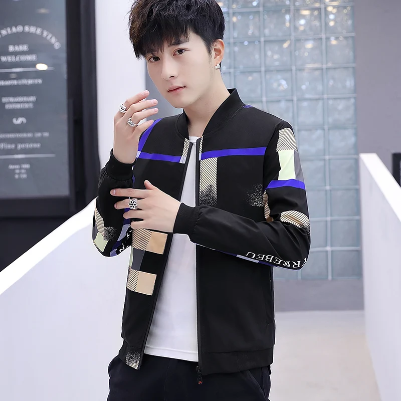 Куртка-пилот Мужская на молнии Повседневная Уличная одежда в стиле хип-хоп