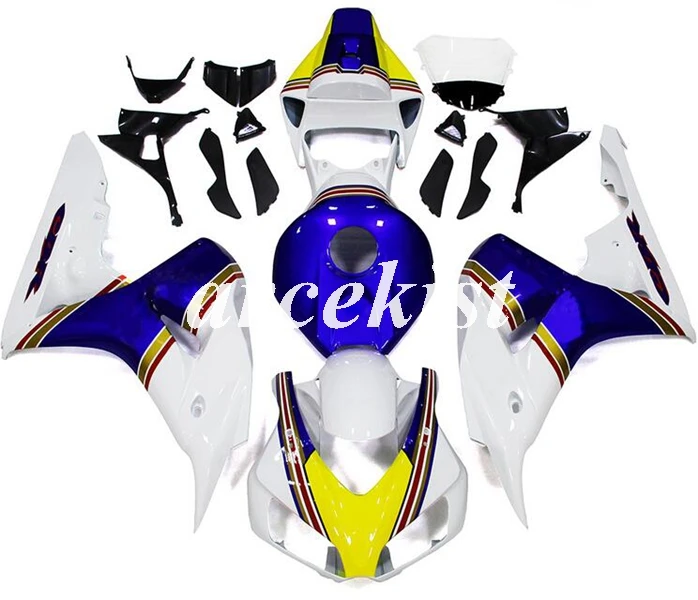 

Injection Mold New ABS Whole Fairings kit Fit for HONDA CBR1000RR 2006 2007 06 07 Bodywork set blue white