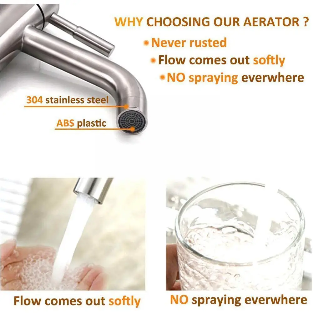 

Water Faucet Bubbler Sprayer Threaded Faucet Filter Water Purifier Bathroom Head Nozzle Shower Aerator Kitchen Tap Saving X0Q7