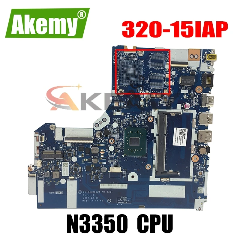 

Материнская плата для ноутбука LENOVO Ideapad 320-15IAP N3350 материнская плата NM-B301 5B20P20644 DDR3