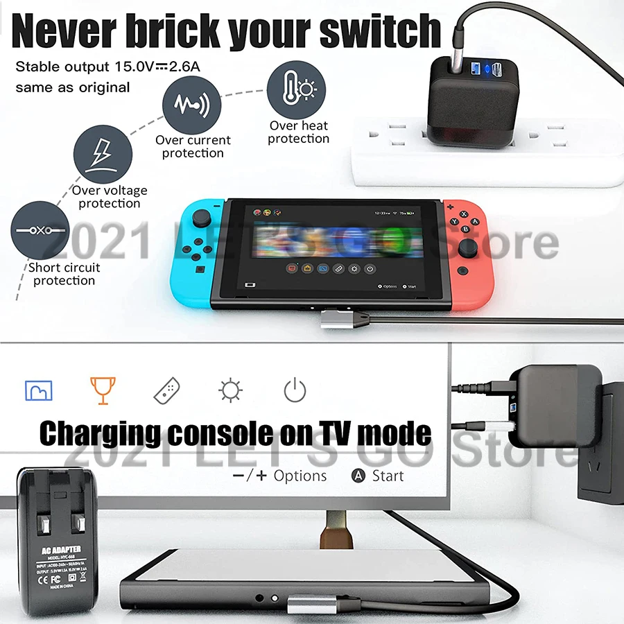 3 в 1 док-станция для зарядки Nintendo USB Type-C |