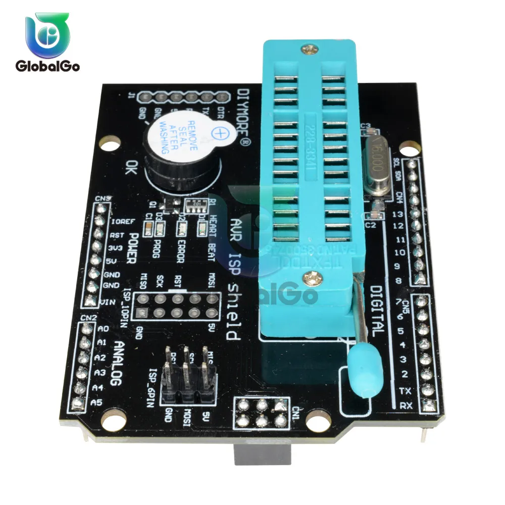 AVR ISP программируемая Плата расширения Atmega328P модуль с Buzzer Светодиодный индикатор