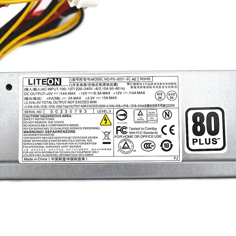 Питание адаптер для ноутбука Dell Dps 220Ub в Hu220Ns 00 Cpb09 D220A Ps 5221 06 Pe 08 D220R 9 6|Блоки питания