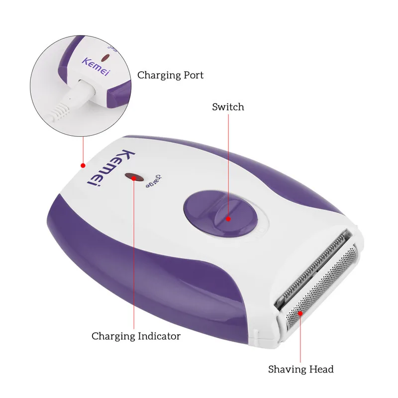 Эпилятор перезаряжаемый через USB для женщин электрическая бритва удаления волос