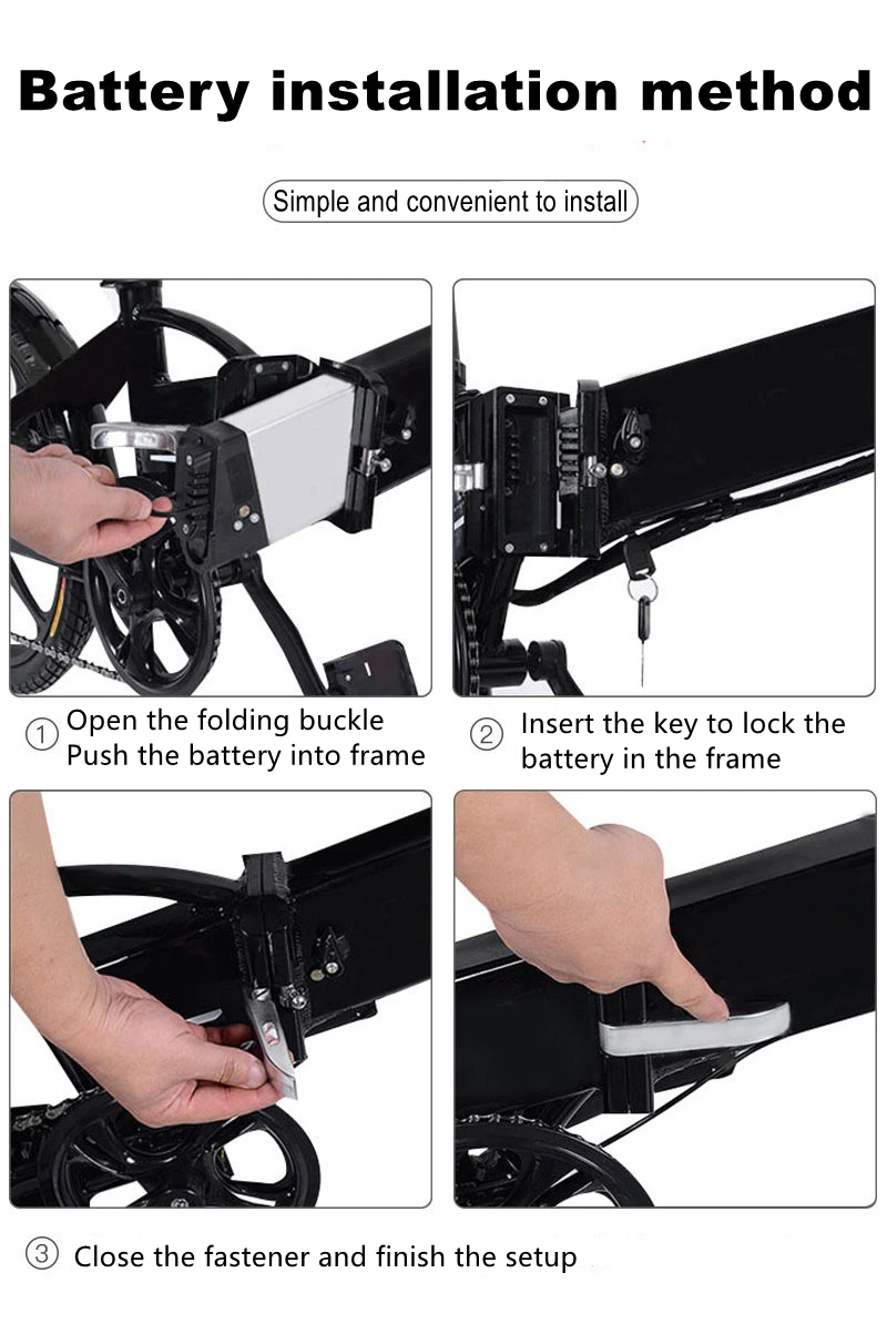 Electric Folding Ebike Battery Pack 48V 13Ah 14.5Ah 17.5Ah Replace Mate X ION Fat Tire Bike Hidden Lithium Batteries 750W 1000W | Спорт и