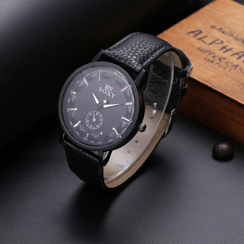 

SOXY Luxury Brand Quartz Watches Men Wrist Watch Fashion Leather Sport Casual Watch Hombre Hour Clock relogio masculin Clearance
