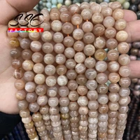 natural sunstone beads round loose spacer beads for jewelry making diy bracelet necklace accessories 4 6 8 10 12mm 15 strand 4a