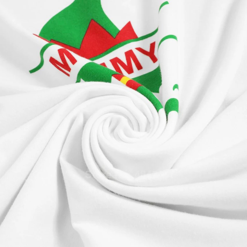 Одинаковые пижамы для всей семьи Домашняя одежда с принтом рождественского эльфа одежда для сна для мамы и дочки, для мальчиков и девочек, для родителей и детей Пижамный набор