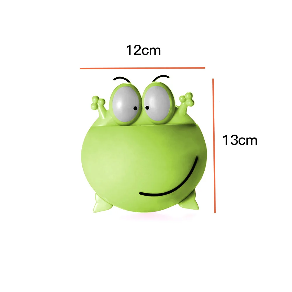 

Cute Frogs Toothbrush Holder Bathroom Accessories Wall Suction Cups Shower Holder Sucker Toothbrush Holder Suction Hooks Shelf
