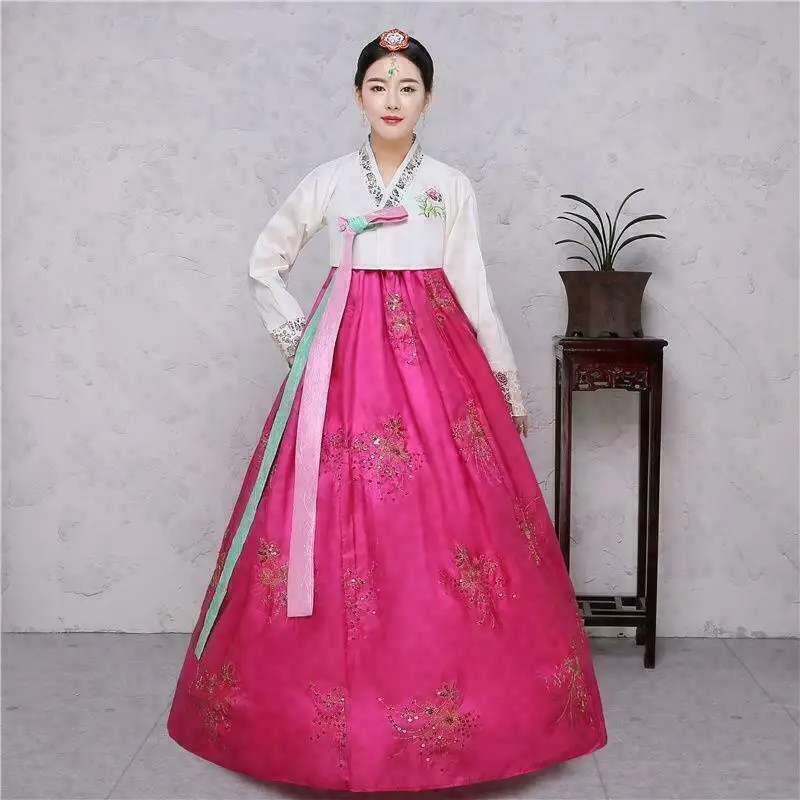 

Традиционное платье Hanbok, корейские платья, Национальный костюм, женское кимоно для свадьбы, Азиатская мода для женщин