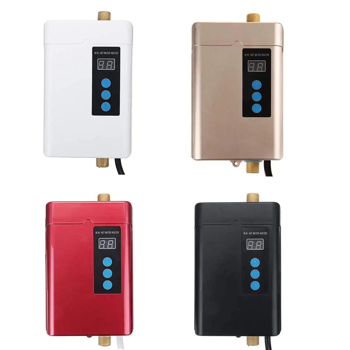 

4000W 110-240V Instant Electric Mini Tankless Water Heater Hot Instantaneous Water Heater System for Kitchen Bathroom