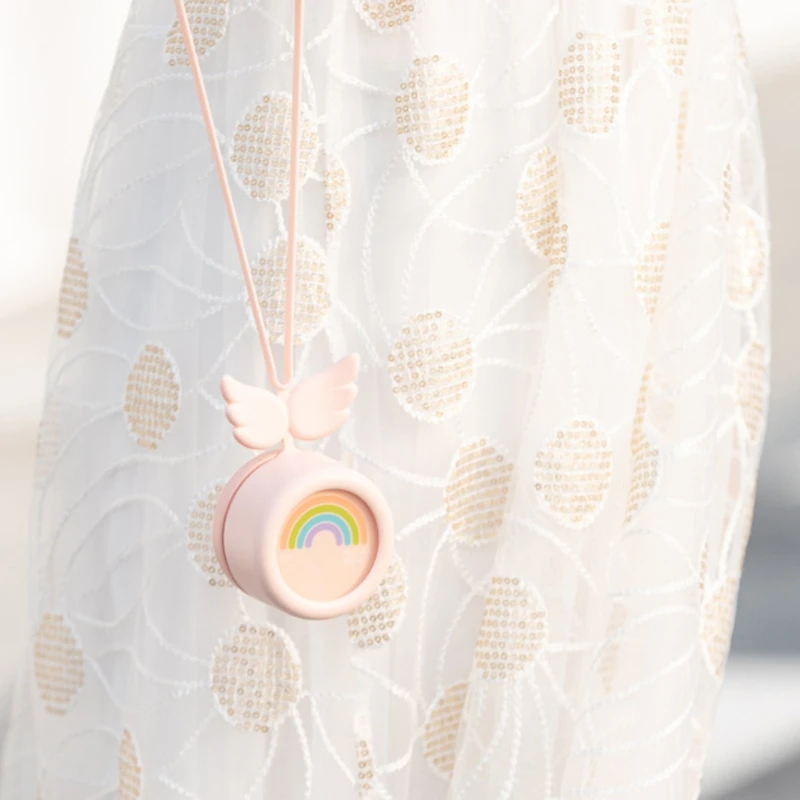 

Portable Cute Angel Wing Neck Hanging Mini Air Cooler Fan Small Personal Cooling Tools for Home Office Outdoor Travel