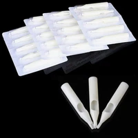 50pcs disposable tattoo tips white color sterile nozzle tip tattoo needle tubes tattoo machine accessories