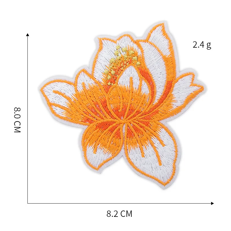Flower Patches Iron on for Clothing Stripe Badges Stickers Clothes Kids DIY Applique Embroidered | Дом и сад