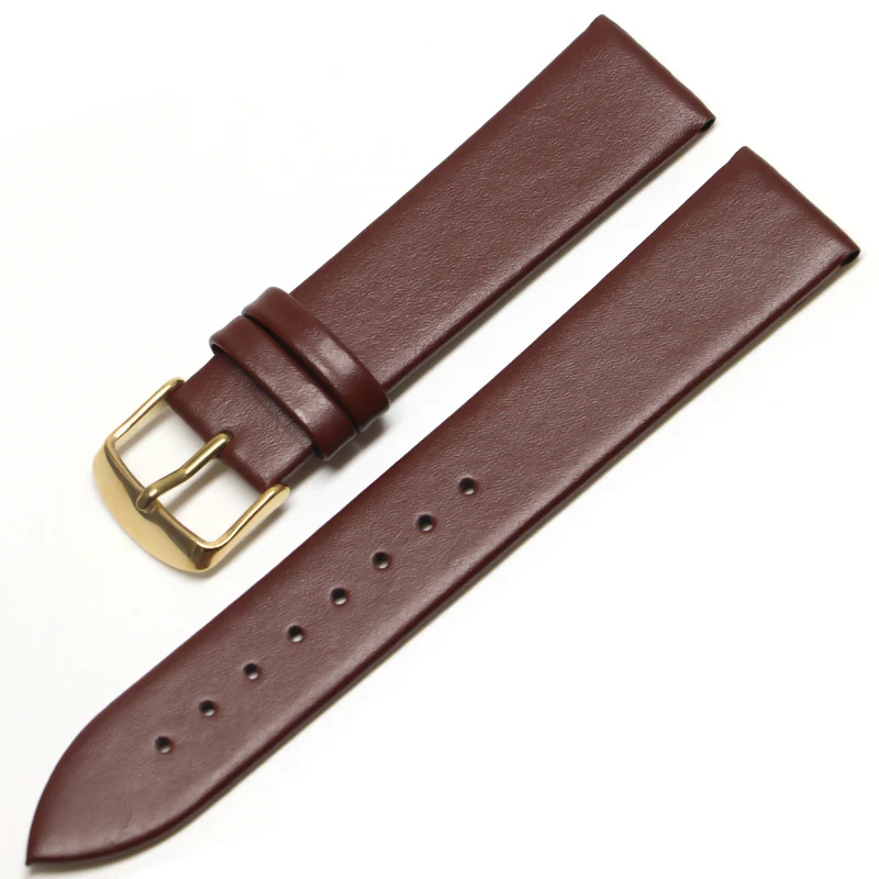 Genuine Leather Watchband 18mm 20mm 14mm 16mm 22mm Wrist Watch Strap Men High Quality Brown Black Watchbands Bracelet Belt Band