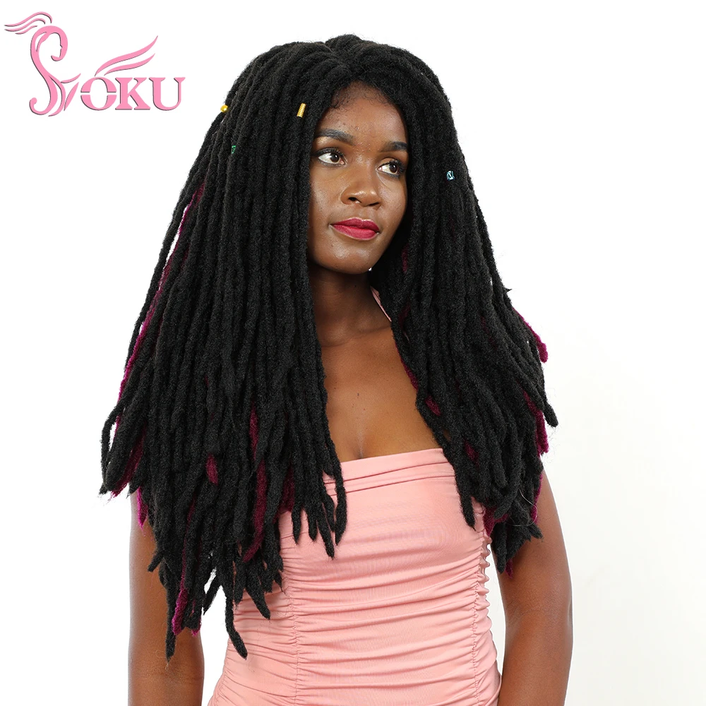 Мягкий дреды синтетические косички накладные волосы на заколке для афро Для