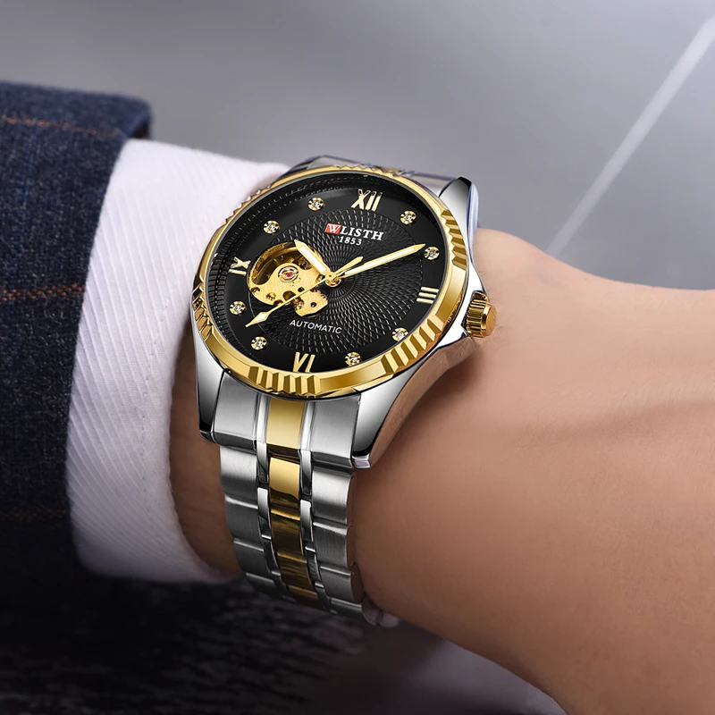 

The new watch fully automatic mechanical watch men's watch trend luminous waterproof steel band watch