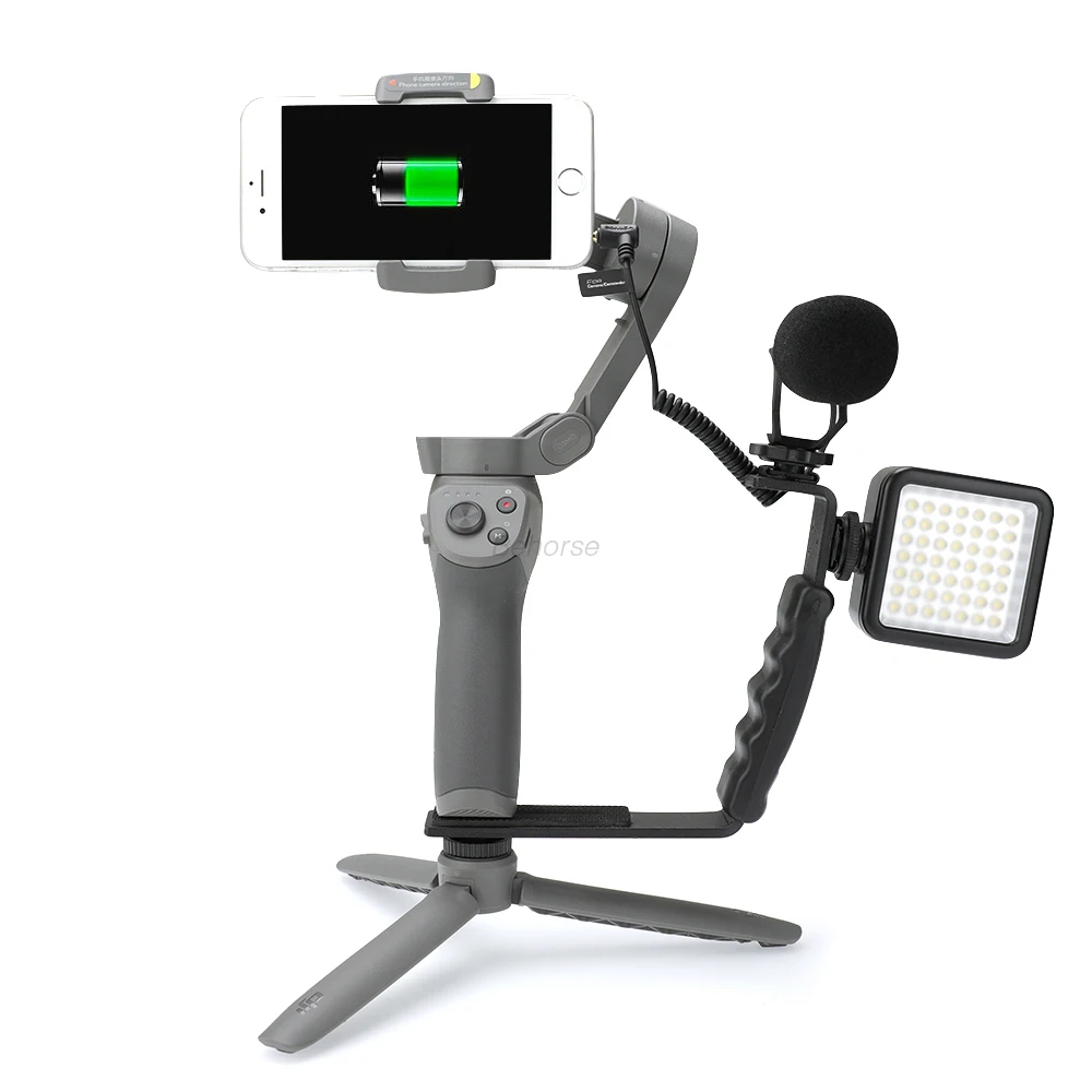 Г-образный скользящая Скоба для DJI Osmo Mobile 3 складной портативный монопод с