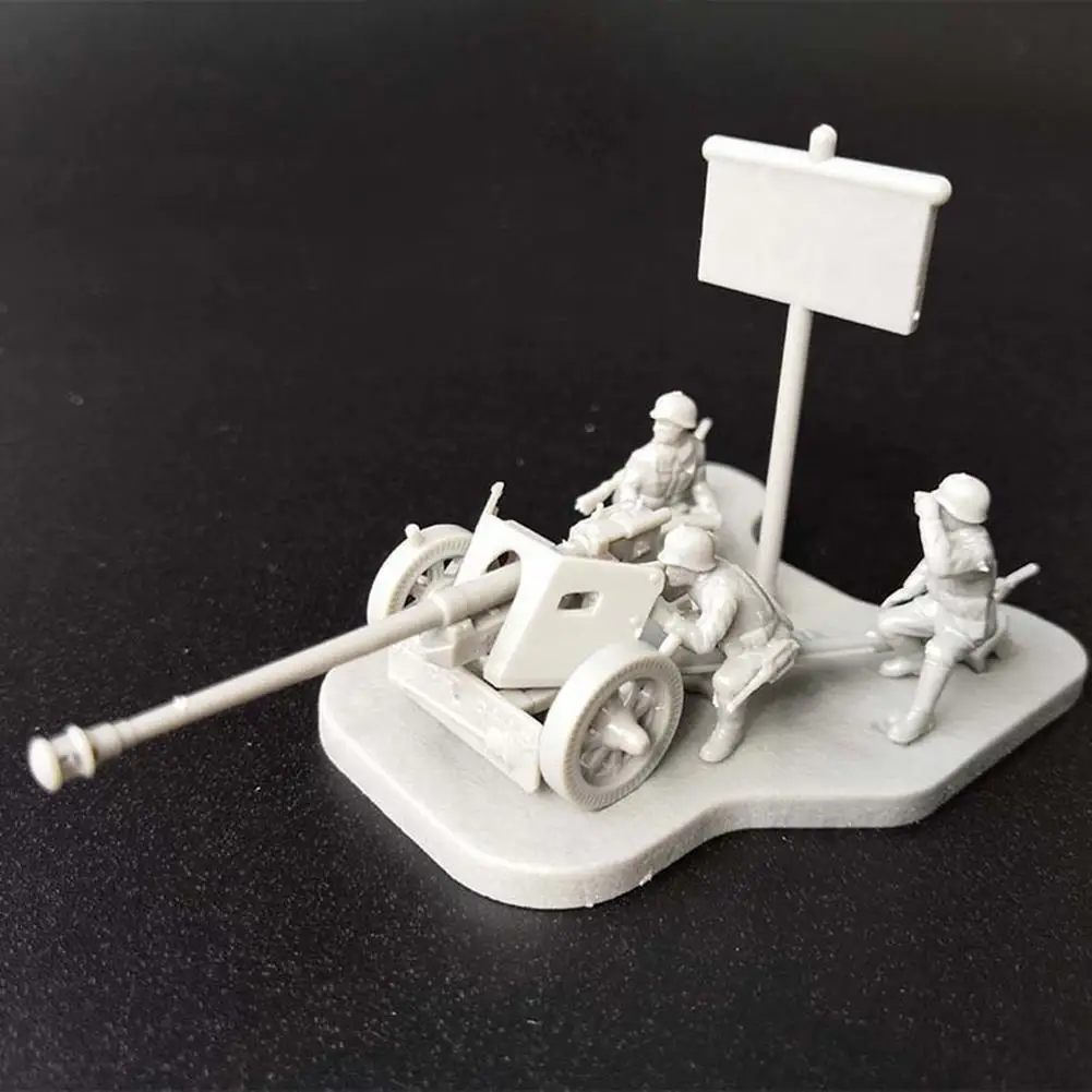 4D 1/72 сценарий танк из пушек PAK40 сборка своими руками обучающие игрушки для детей