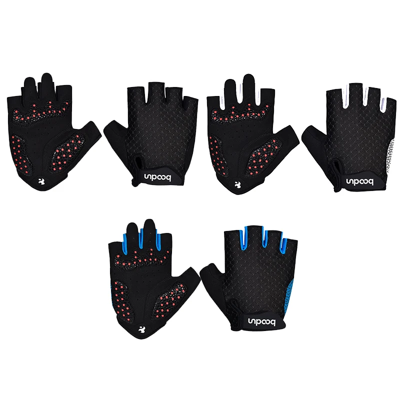 Перчатки для велоспорта с полупальцами Boodun товары фитнеса тактические