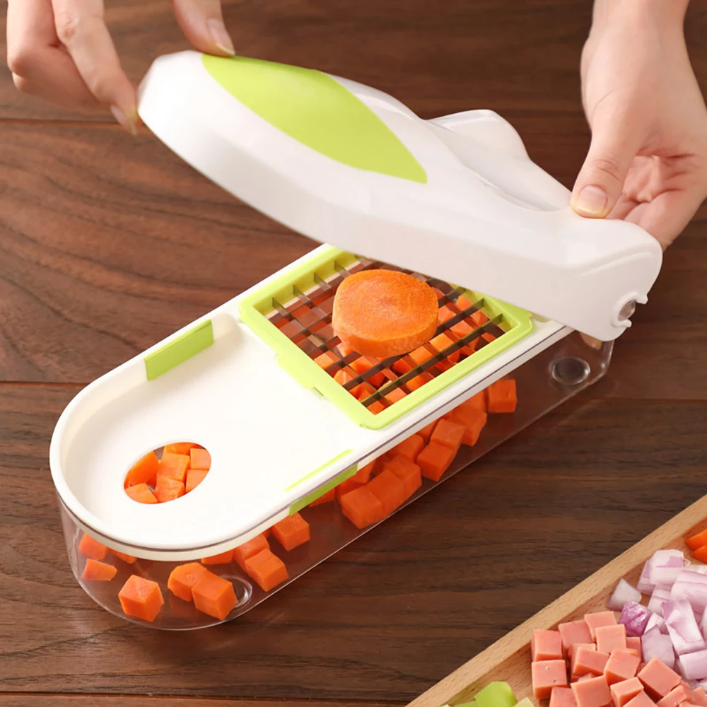 

Multifunctional Vegetable Chopper Potato Carrot Onion Fruit Grid Knife Cutter Creative Kitchen Tools household Cutter 08190