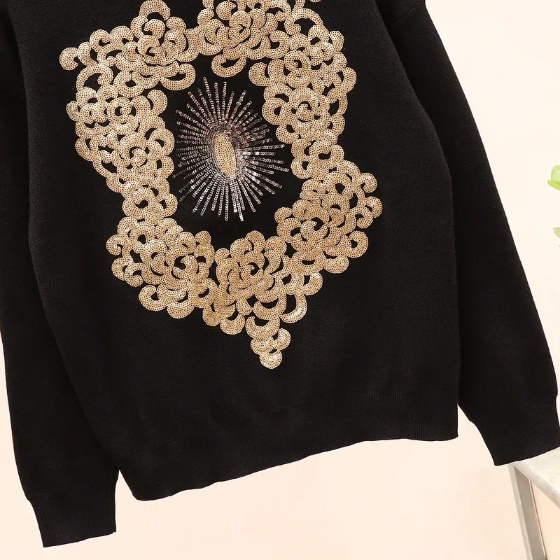 Новинка осени 2020 Женский комплект 2 шт. вязаный свитер с длинным рукавом и