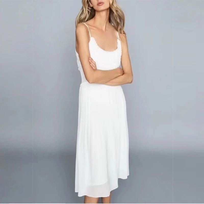 

2021 Summer Fashion Designer Elegant Dress Women Spaghetti Strap Ladies Elegant Party Dresses