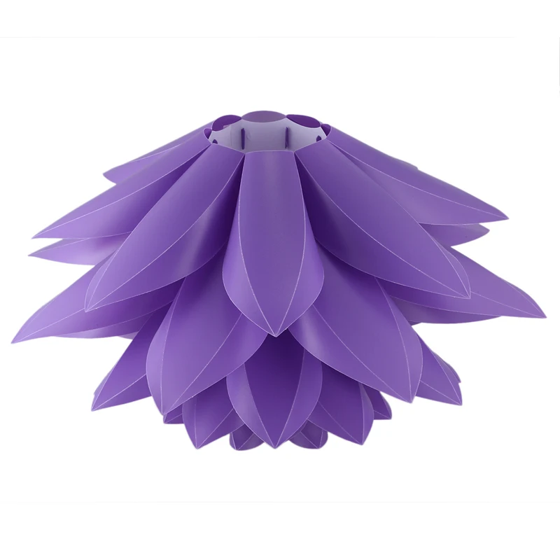 Самоподвес DIY абажур из полипропилена в форме лотоса - люстра на потолок для украшения гостиной во время Рождества освещение DIA:53CM (фиолетовый)