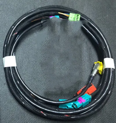 Черный Описание товара: Название детали: для Audi A3 8V MIB 2 CarPlay MDI USB AMI установить переключатель разъема кнопки жгута упаковочный лист - Название цвета: Черный