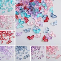 3060pcs new design lampwork beads mini butterfly shape multi gradient color glass beads for jewelry making handmade accessories
