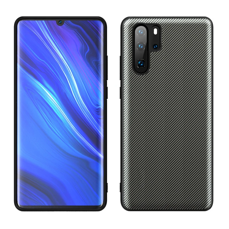 Brown Для HUAWEI P30 Pro чехол Оригинальное углеродное волокно текстура из искусственной кожи полная Защита задняя крышка для HUAWEI P20 P30 Lite чехол для телефона - Цвет: Brown
